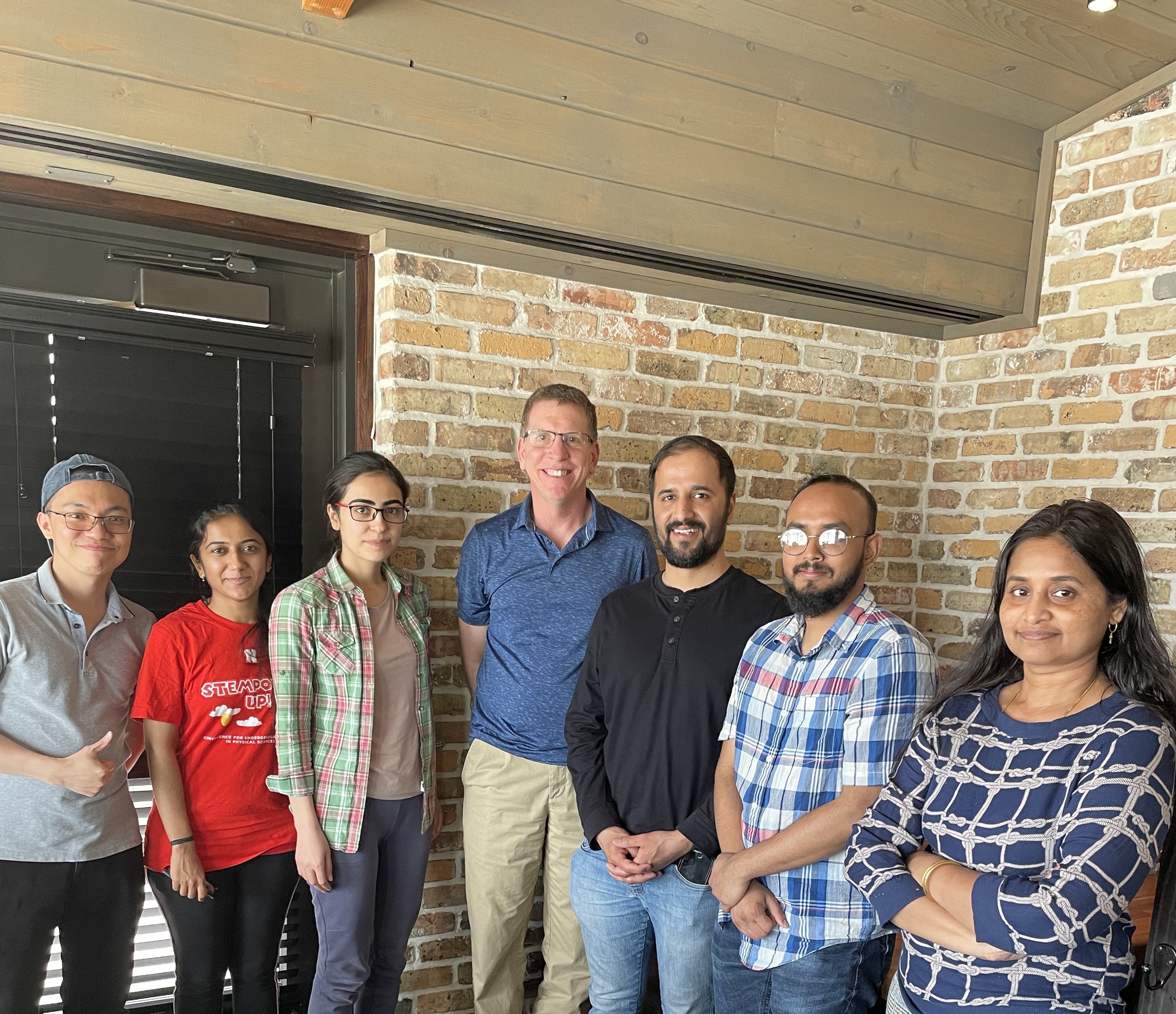 End of Spring semester-2022-Dr Shield group-lunch gathering, Lincoln, NE.